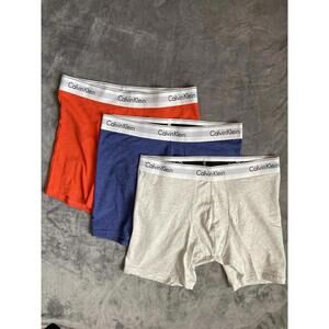 Calvin Klein Mens Classic Fit Cotton Stretch Boxer Brief 3 Pair Medium Underwear